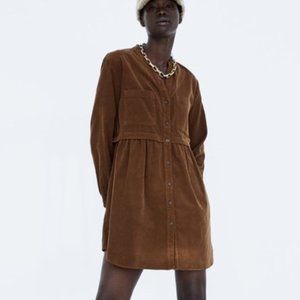 Zara Oversized Corduroy Dress